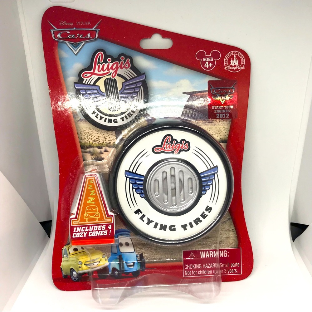 Disney Parks Cars Pixar Luigis Flying Tires Cozy Cones Radiator Springs NEW